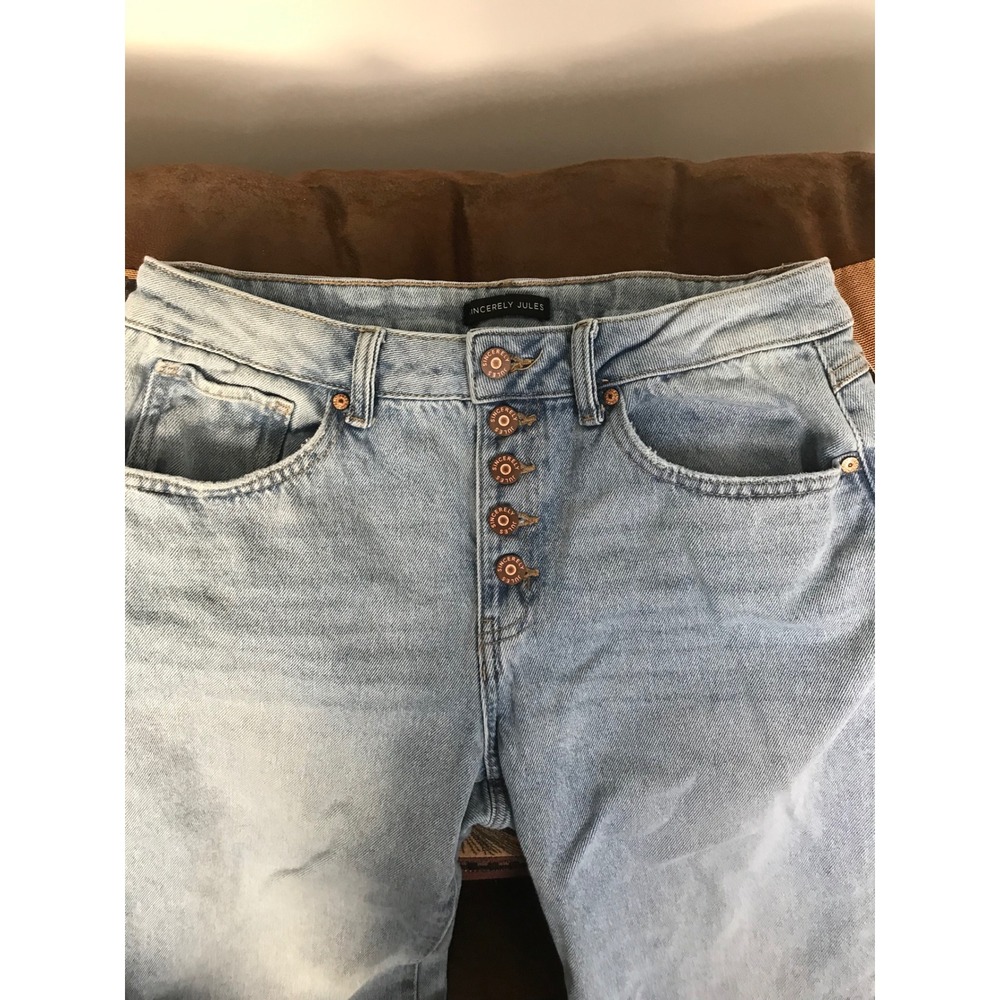 Sincerely Jules Light Wash Button Fly‎ Jeans Women Size 9 29